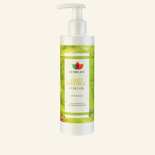 Kihara geeli 250ml - Sumilayi Frizz Control Curly Gel - Laadukas Hair gel, valmistaja: Sumilayi. Saatavilla verkkokaupassa Sumilayi. Katso lisää: Kihara geeli 250ml - Sumilayi Frizz Control Curly Gel.