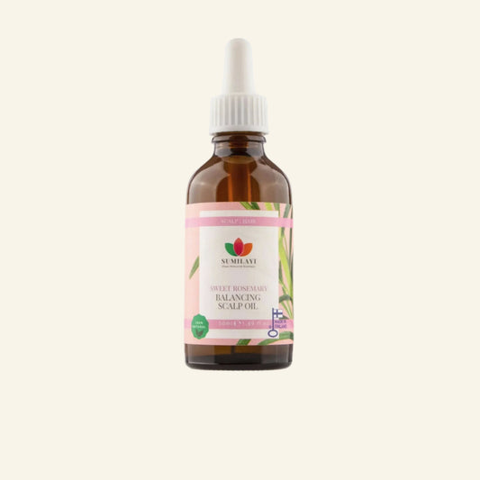 Sweet Rosemary Balancing Scalp Oil 50ml - Hiuspohjaa tasapainottava öljy - Laadukas Hair Oil, valmistaja: Sumilayi. Saatavilla verkkokaupassa Sumilayi. Katso lisää: Sweet Rosemary Balancing Scalp Oil 50ml - Hiuspohjaa tasapainottava öljy.